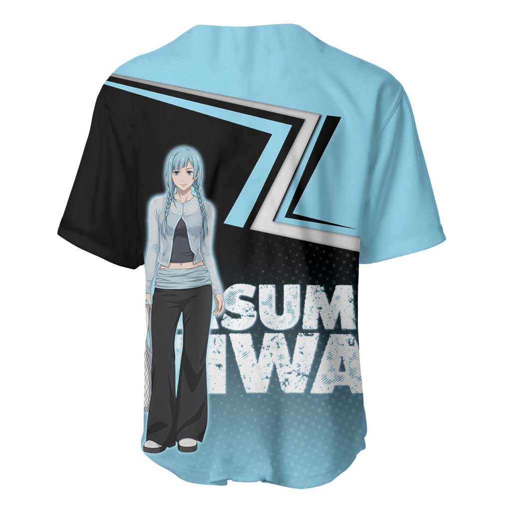 Kasumi Miwa Blue Gradient Baseball Jersey Kasumi Miwa Blue Gradient Baseball Jersey