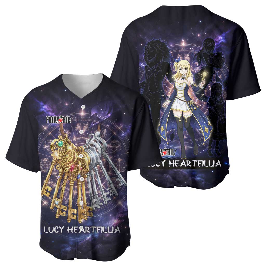 Lucy Heartfilia Celestial Spirit Zodiac Baseball Jersey Lucy Heartfilia Celestial Spirit Zodiac Baseball Jersey