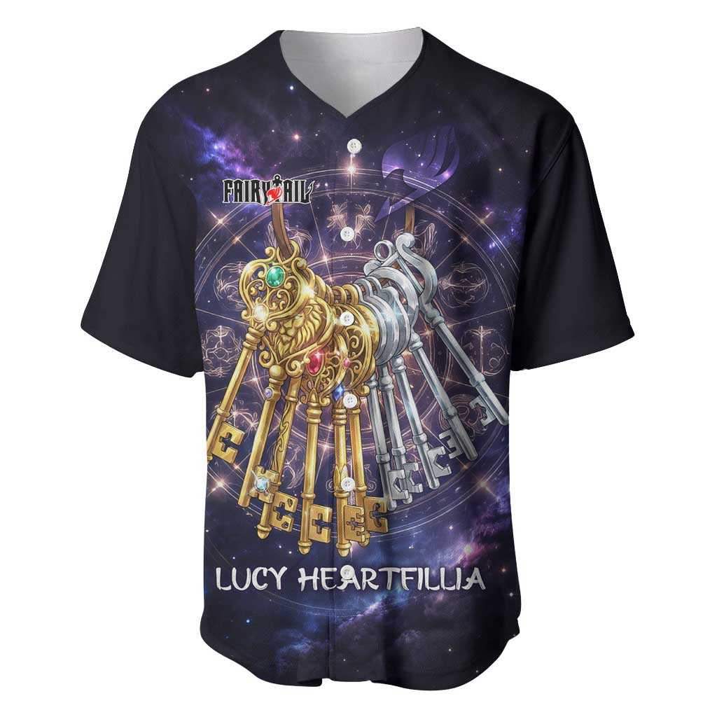 Lucy Heartfilia Celestial Spirit Zodiac Baseball Jersey Lucy Heartfilia Celestial Spirit Zodiac Baseball Jersey
