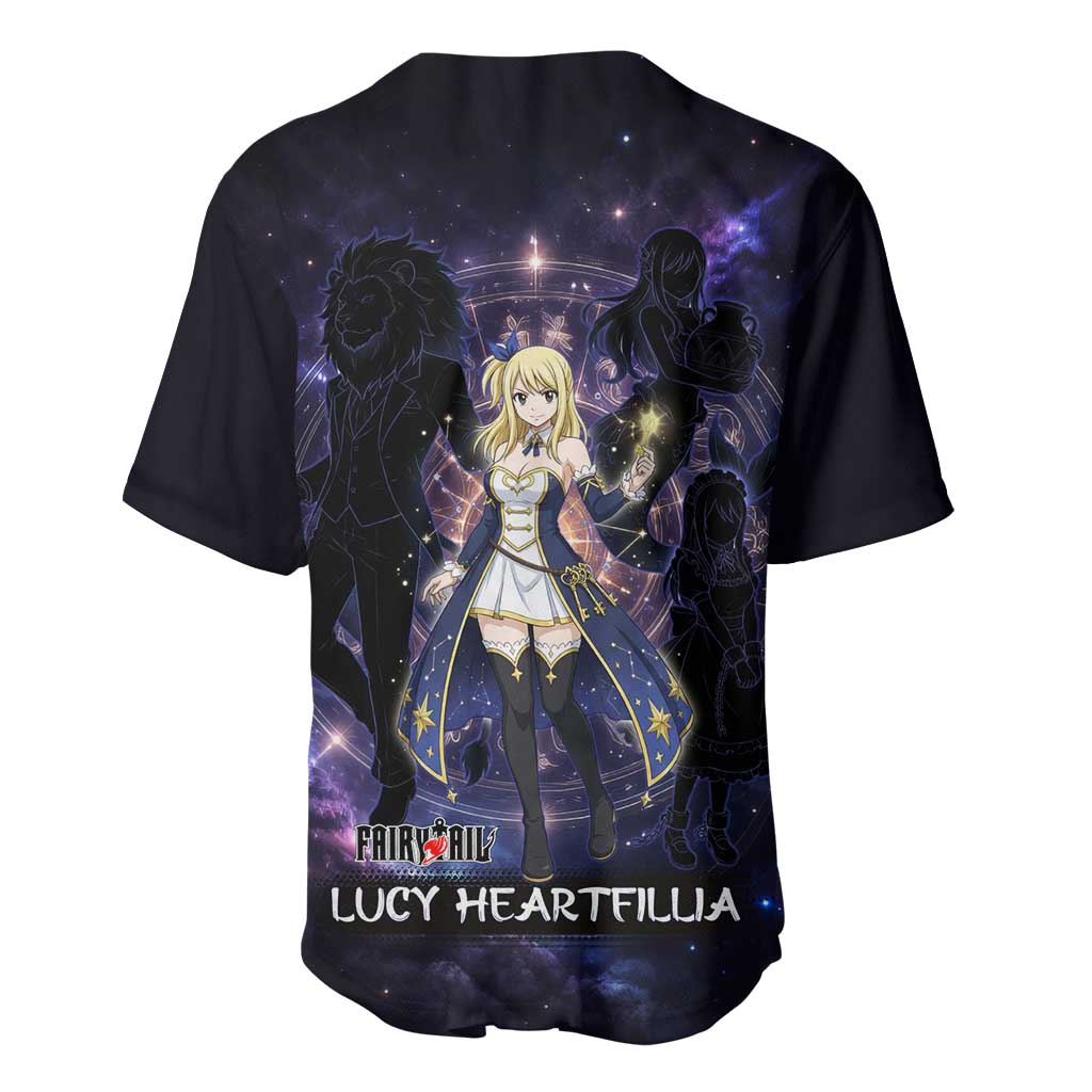 Lucy Heartfilia Celestial Spirit Zodiac Baseball Jersey Lucy Heartfilia Celestial Spirit Zodiac Baseball Jersey