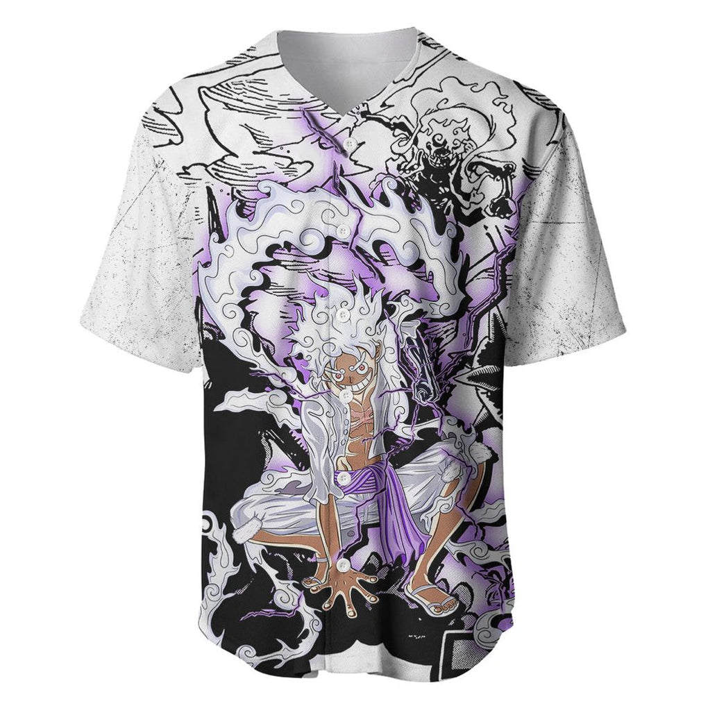 Luffy Strawhat Kaminari Baseball Jersey Luffy Strawhat Kaminari Baseball Jersey