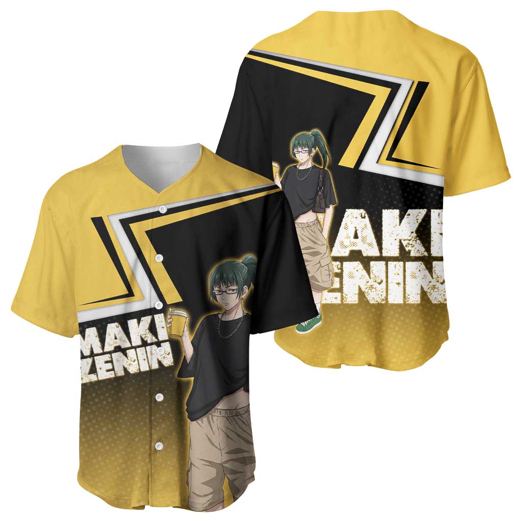 Maki Zenin Jujutsu Kaisen Streetwear Baseball Jersey Maki Zenin Jujutsu Kaisen Streetwear Baseball Jersey