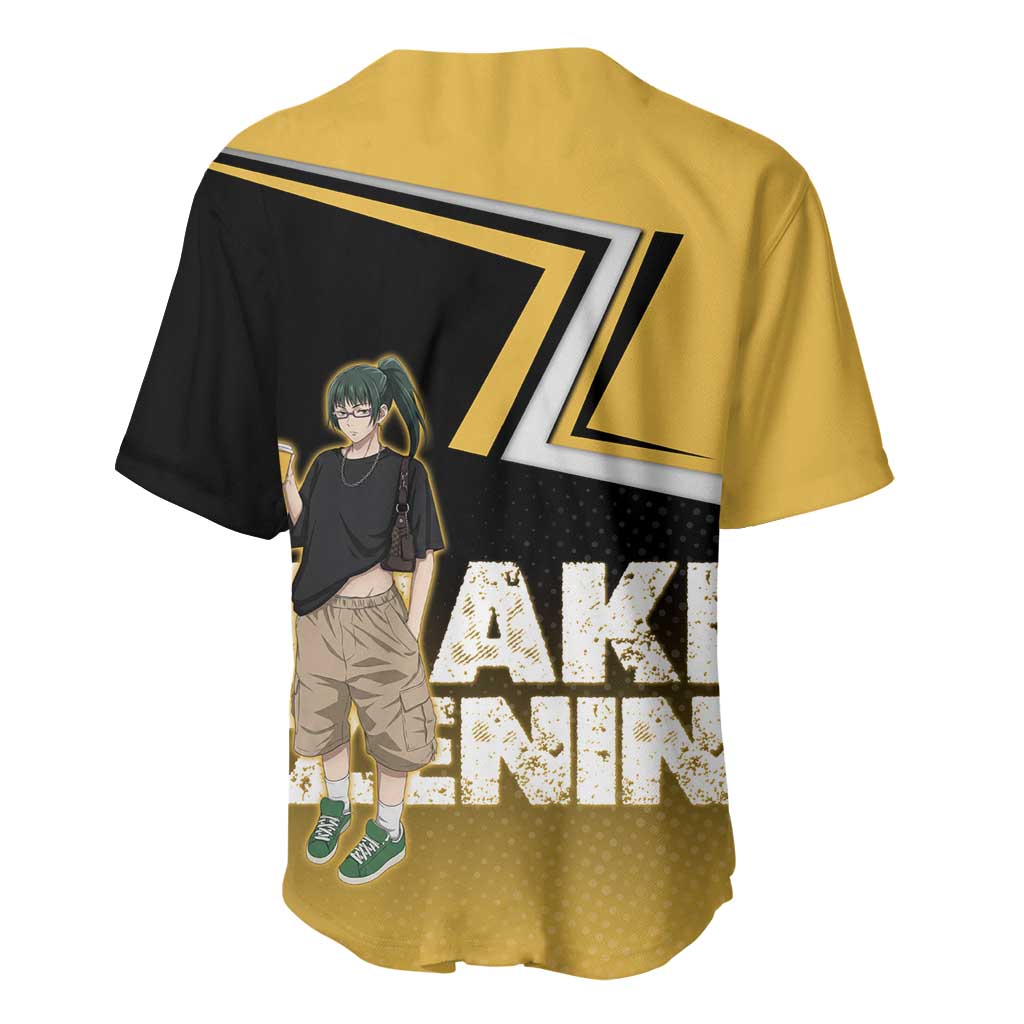 Maki Zenin Jujutsu Kaisen Streetwear Baseball Jersey Maki Zenin Jujutsu Kaisen Streetwear Baseball Jersey