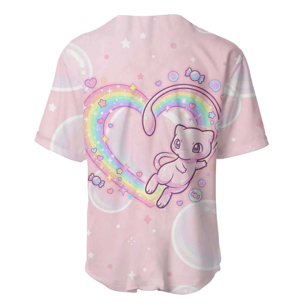 Mew Pastel Kawaii Bubble Baseball Jersey Mew Pastel Kawaii Bubble Baseball Jersey