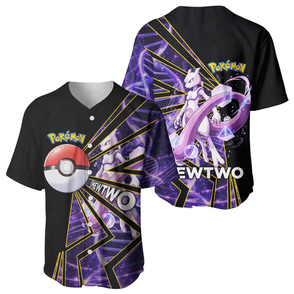 Mewtwo Psychic Dna Baseball Jersey Mewtwo Psychic Dna Baseball Jersey