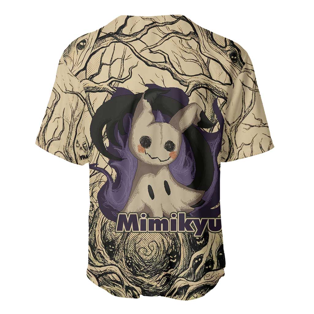 Mimikyu Forest Mimikyu Curse Shadows Baseball Jersey Mimikyu Forest Mimikyu Curse Shadows Baseball Jersey