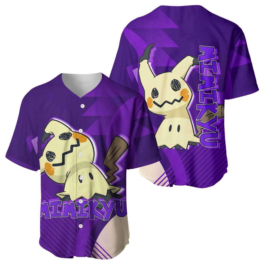 Mimikyu Spooky Scribble Shadow Baseball Jersey Mimikyu Spooky Scribble Shadow Baseball Jersey
