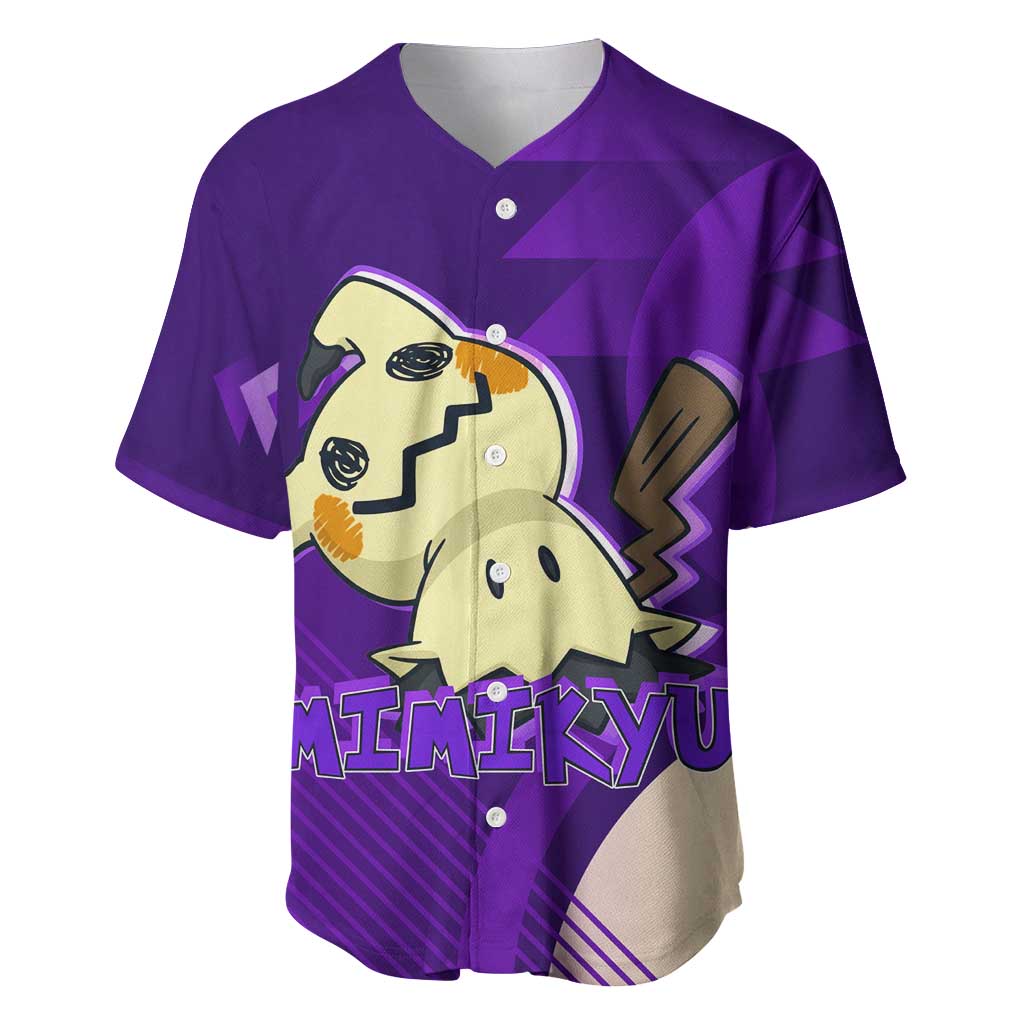 Mimikyu Spooky Scribble Shadow Baseball Jersey Mimikyu Spooky Scribble Shadow Baseball Jersey