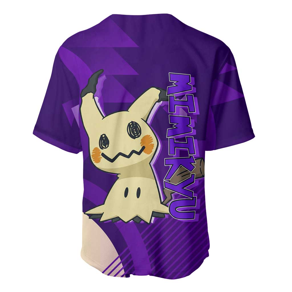 Mimikyu Spooky Scribble Shadow Baseball Jersey Mimikyu Spooky Scribble Shadow Baseball Jersey