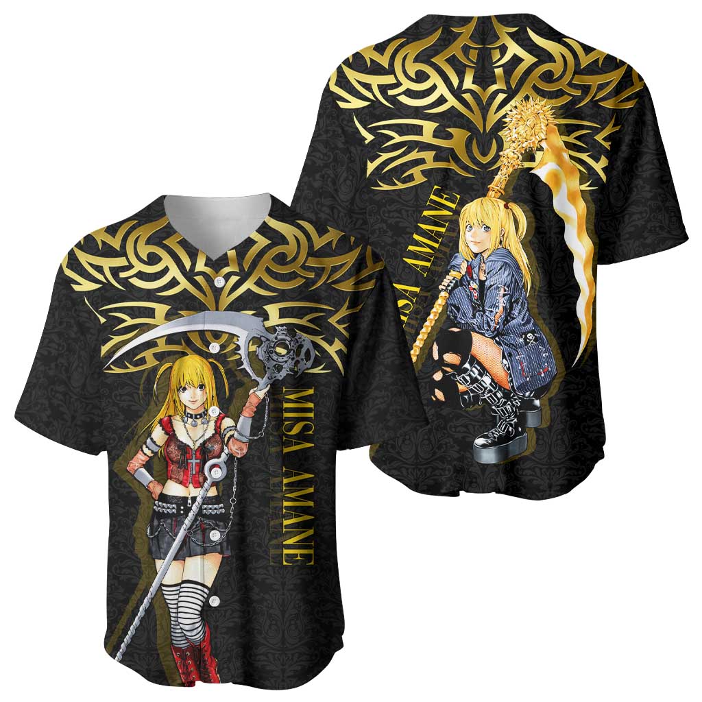Misa Amane Misa Amane Death Baseball Jersey Misa Amane Misa Amane Death Baseball Jersey