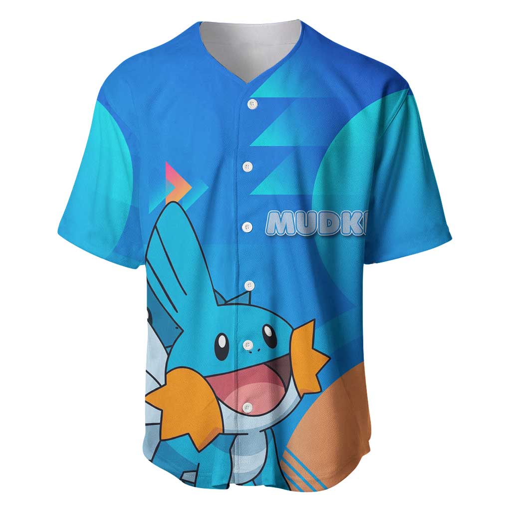 Mudkip Playful Blue Gradient Baseball Jersey Mudkip Playful Blue Gradient Baseball Jersey