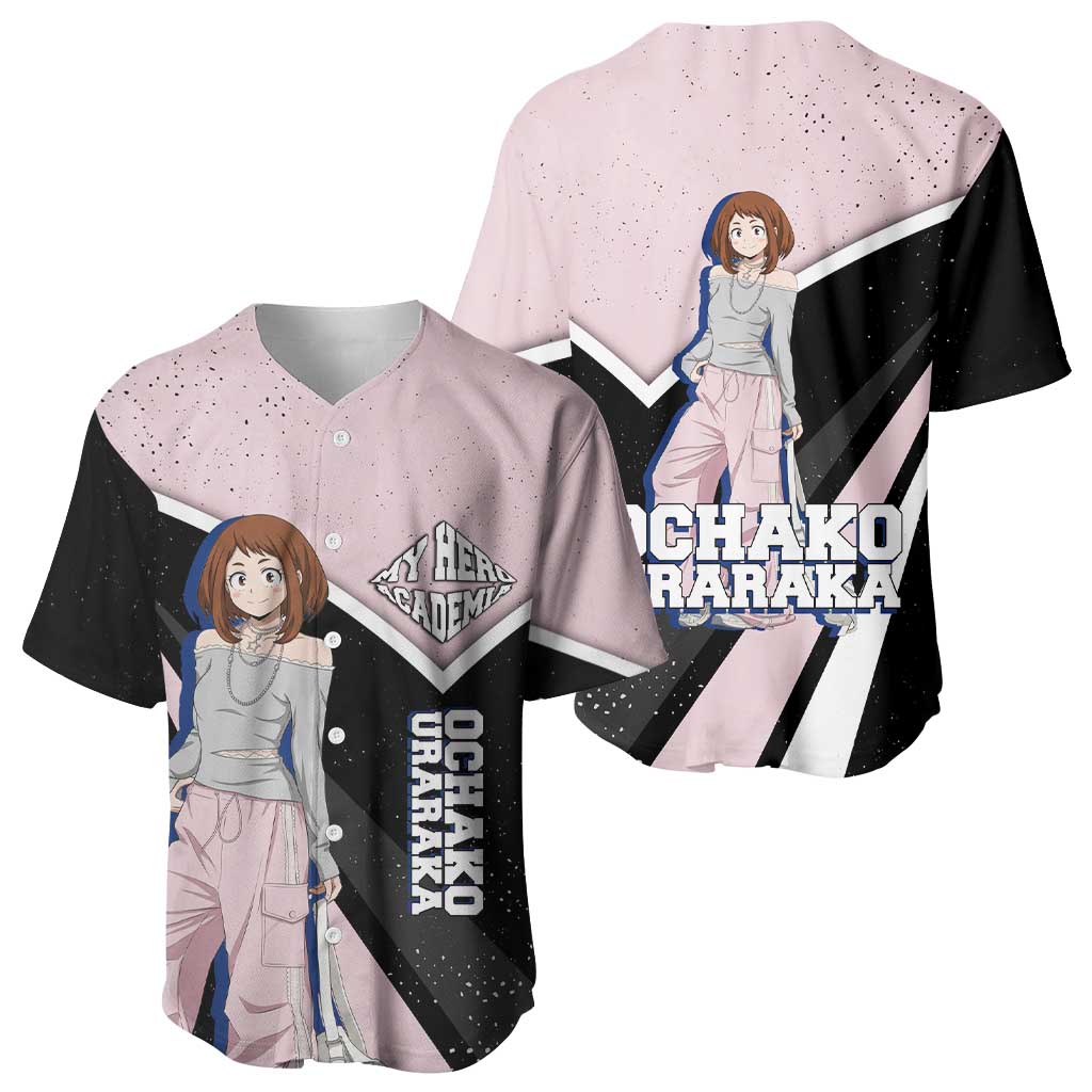 Ochako Uraraka Grunge Baseball Jersey Ochako Uraraka Grunge Baseball Jersey