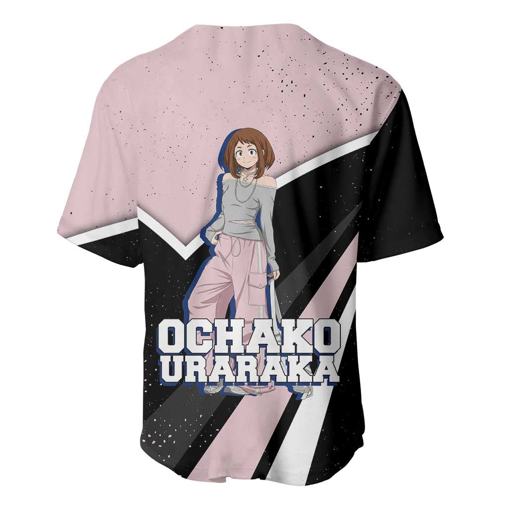 Ochako Uraraka Grunge Baseball Jersey Ochako Uraraka Grunge Baseball Jersey