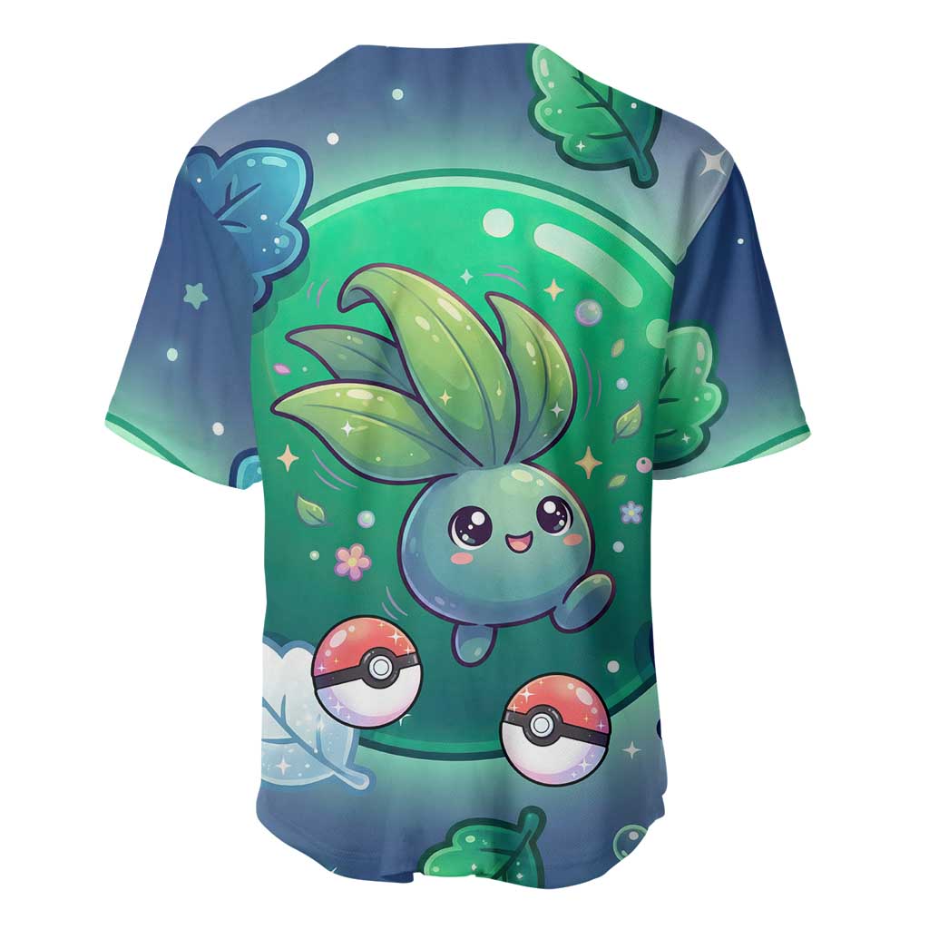 Oddish Whimsical Kawaii Botanical Baseball Jersey Oddish Whimsical Kawaii Botanical Baseball Jersey