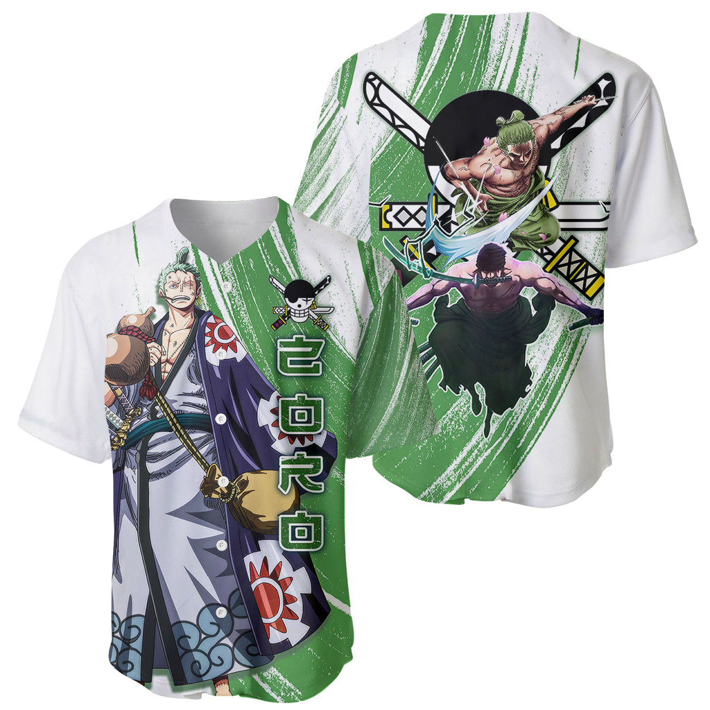 One Piece Roronoa Zoro Wano Baseball Jersey One Piece Roronoa Zoro Wano Baseball Jersey