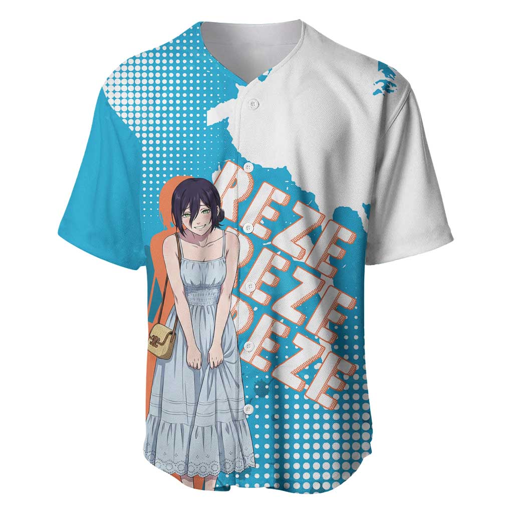 Reze Chainsaw Soft Grunge Flowers Baseball Jersey Reze Chainsaw Soft Grunge Flowers Baseball Jersey