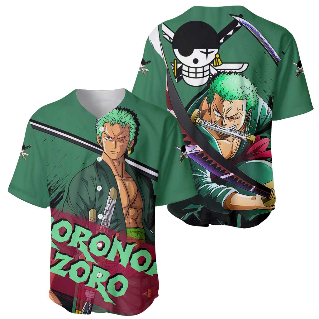 Roronoa Zoro Baseball Jersey Roronoa Zoro Baseball Jersey