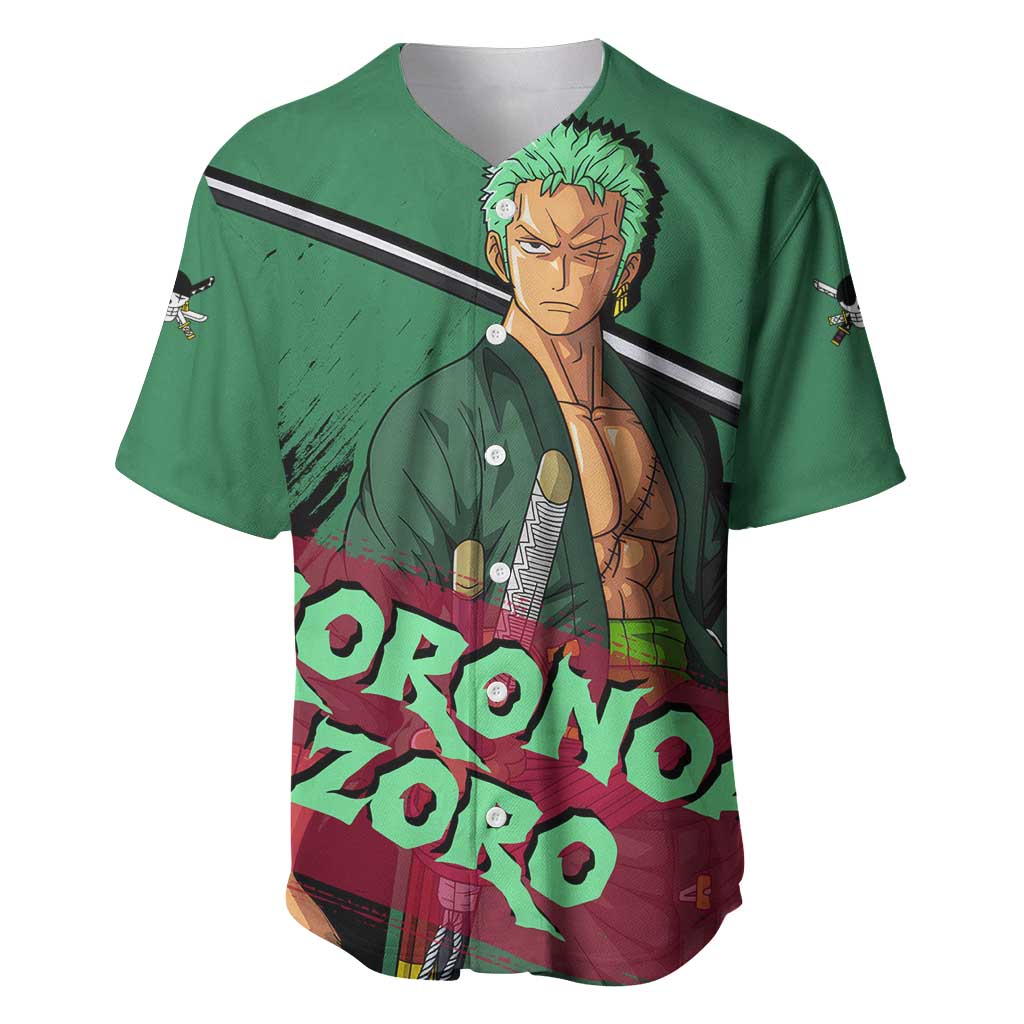 Roronoa Zoro Baseball Jersey Roronoa Zoro Baseball Jersey