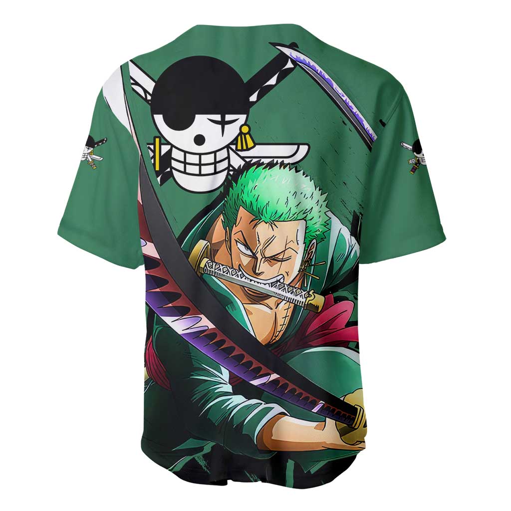 Roronoa Zoro Baseball Jersey Roronoa Zoro Baseball Jersey