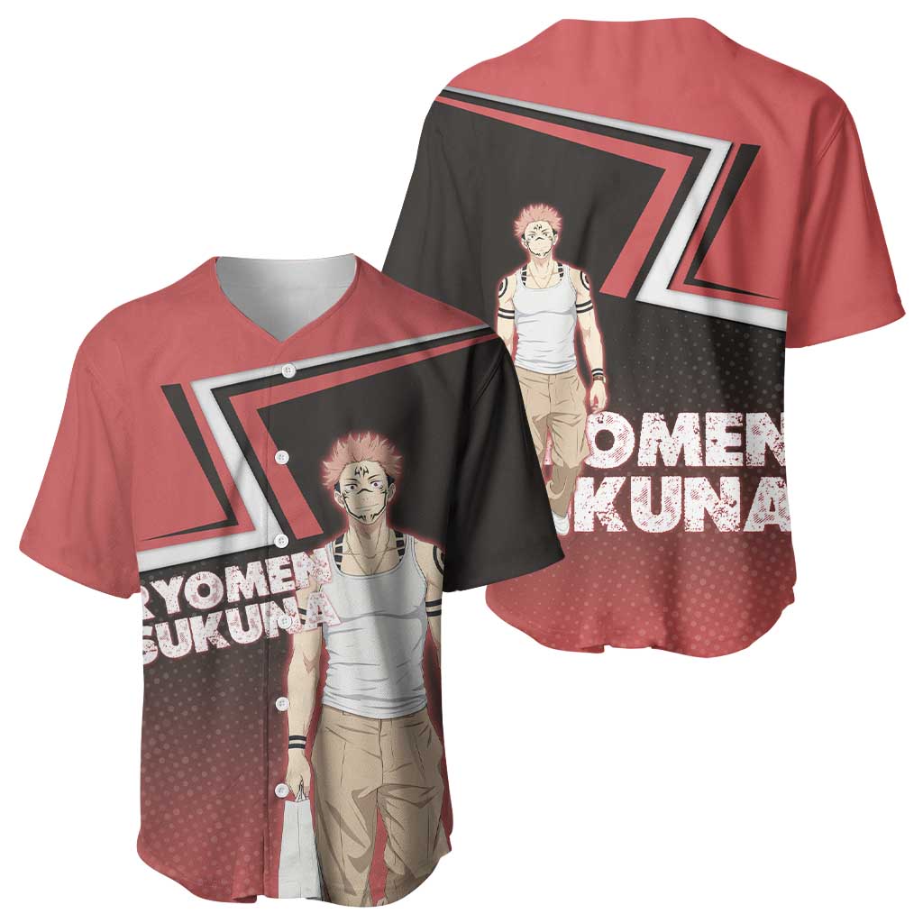 Ryomen Sukuna Grunge Baseball Jersey Ryomen Sukuna Grunge Baseball Jersey