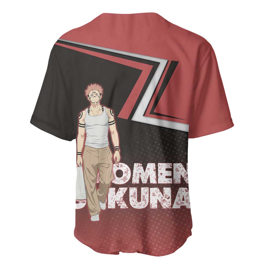 Ryomen Sukuna Grunge Baseball Jersey Ryomen Sukuna Grunge Baseball Jersey