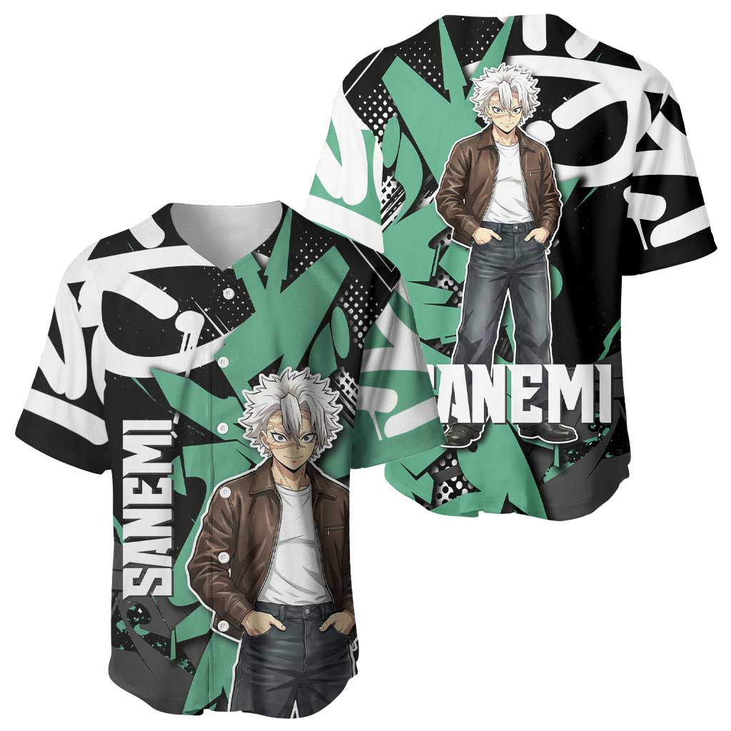 Sanemi Graffiti Street Baseball Jersey Sanemi Graffiti Street Baseball Jersey