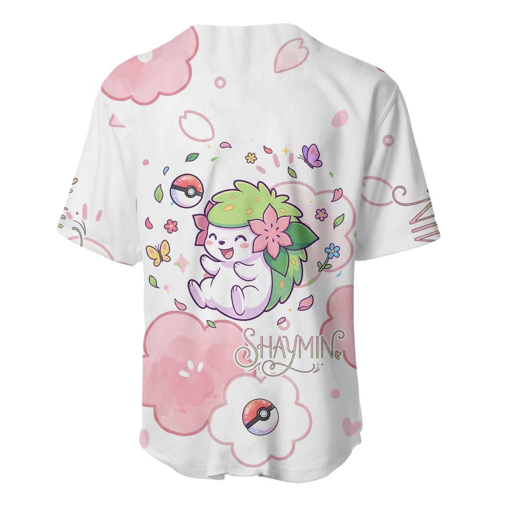 Shaymin Floral Pastel Blossom Baseball Jersey Shaymin Floral Pastel Blossom Baseball Jersey