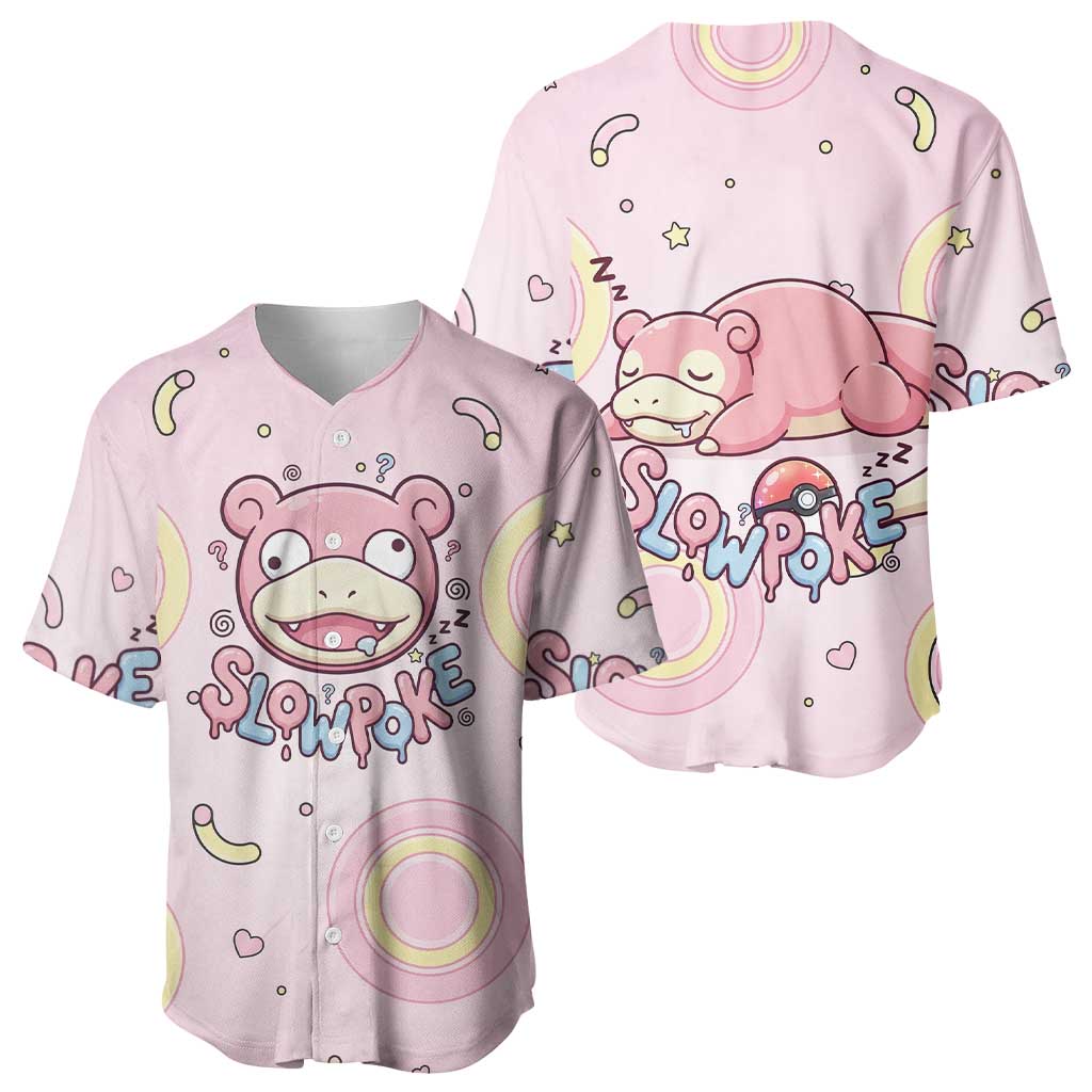 Slowpoke Sleepy Bubblegum Daydream Baseball Jersey Slowpoke Sleepy Bubblegum Daydream Baseball Jersey