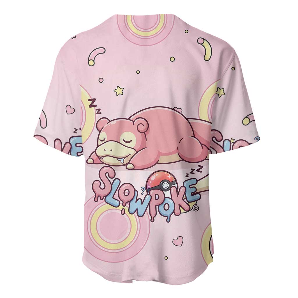 Slowpoke Sleepy Bubblegum Daydream Baseball Jersey Slowpoke Sleepy Bubblegum Daydream Baseball Jersey