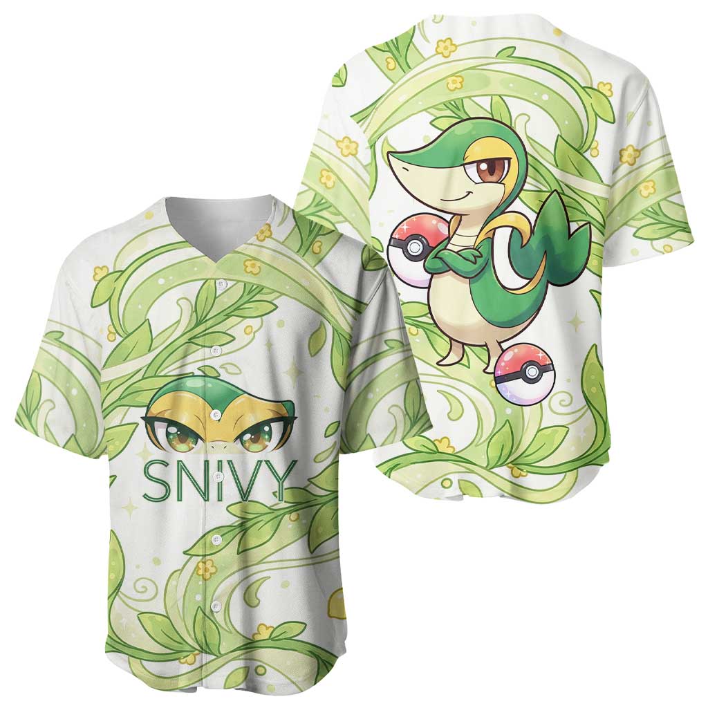 Snivy Elegant Botanical Nouveau Baseball Jersey Snivy Elegant Botanical Nouveau Baseball Jersey