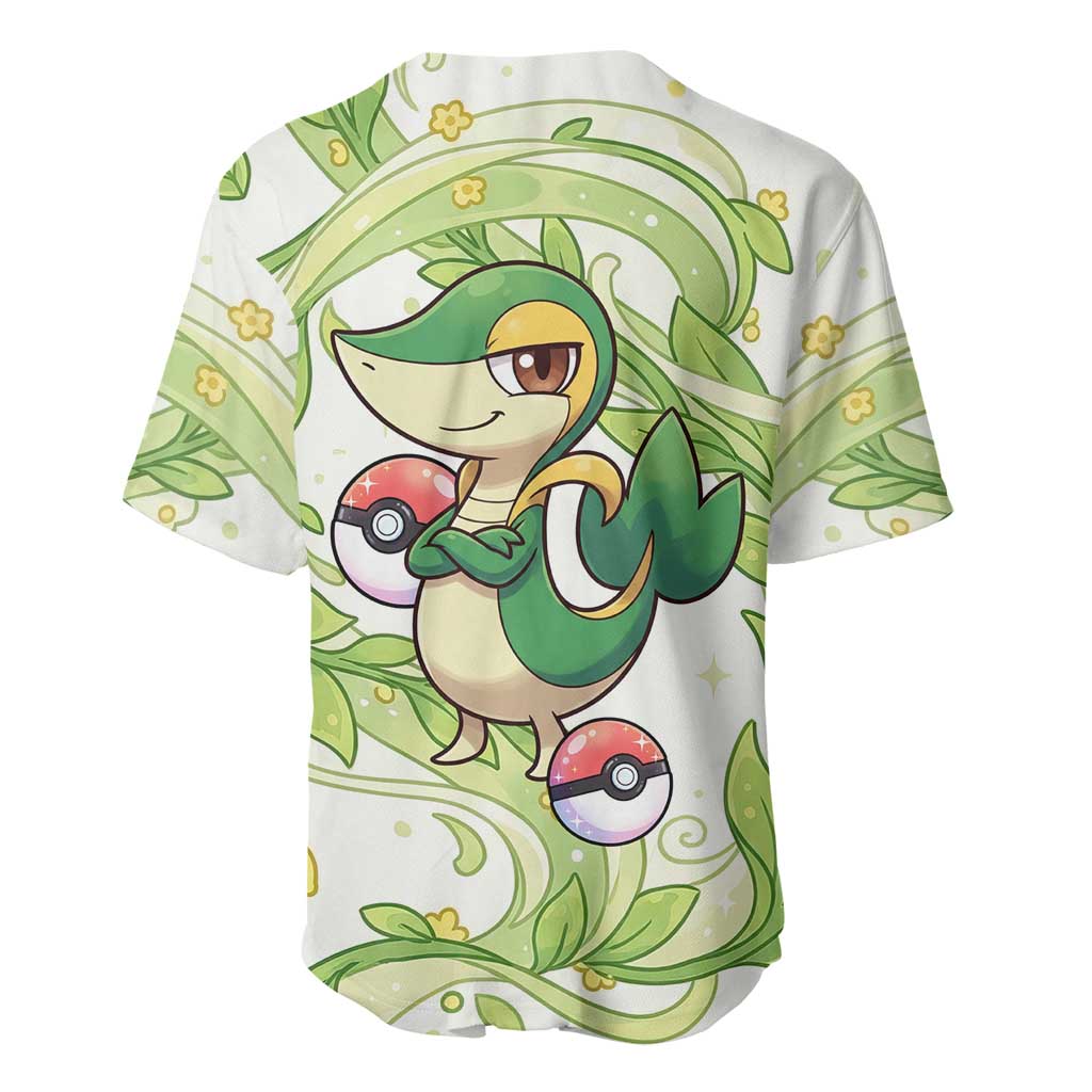 Snivy Elegant Botanical Nouveau Baseball Jersey Snivy Elegant Botanical Nouveau Baseball Jersey