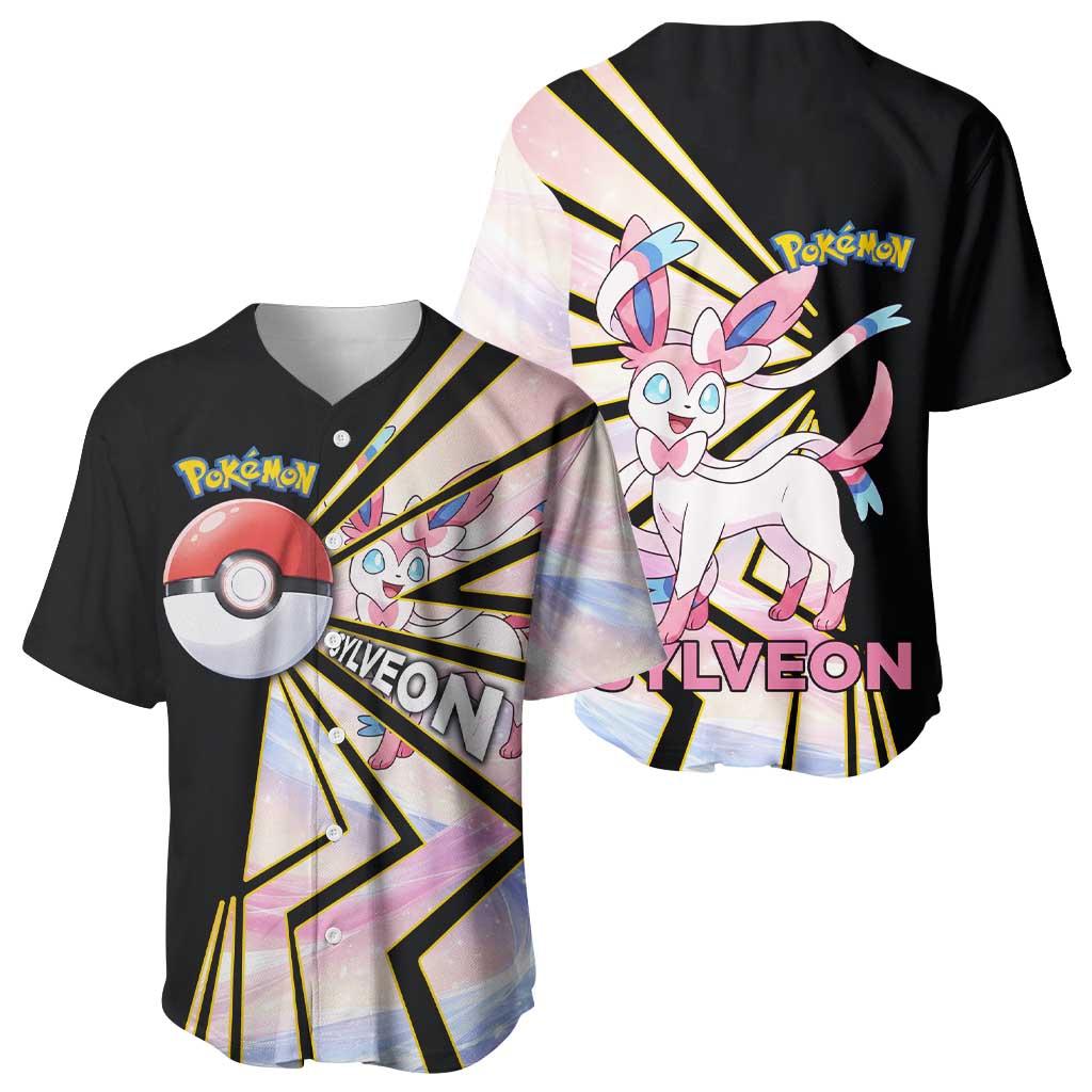 Sylveon Pastel Ribbon Baseball Jersey Sylveon Pastel Ribbon Baseball Jersey