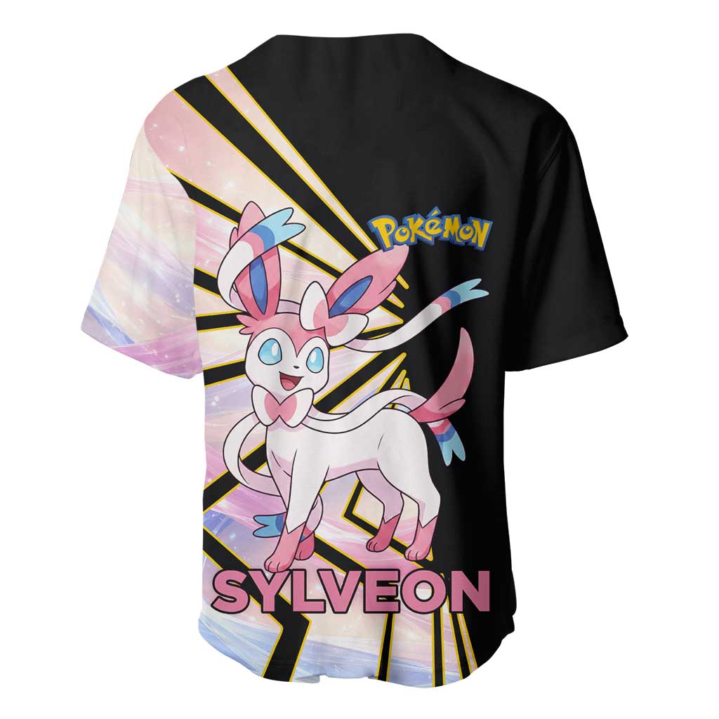 Sylveon Pastel Ribbon Baseball Jersey Sylveon Pastel Ribbon Baseball Jersey