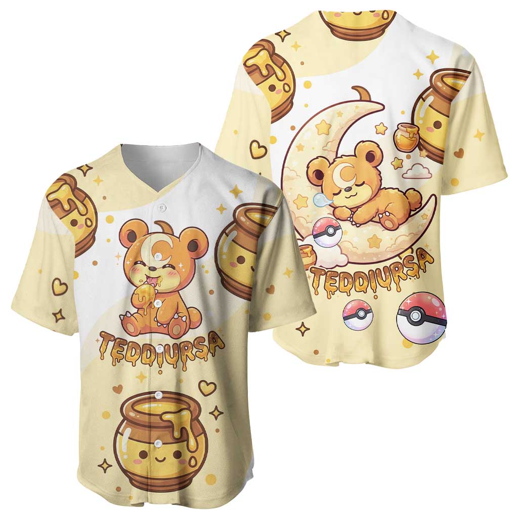 Teddiursa Sweet Honey Moon Baseball Jersey Teddiursa Sweet Honey Moon Baseball Jersey