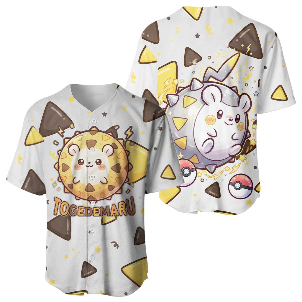 Togedemaru Cute Electric Nacho Baseball Jersey Togedemaru Cute Electric Nacho Baseball Jersey
