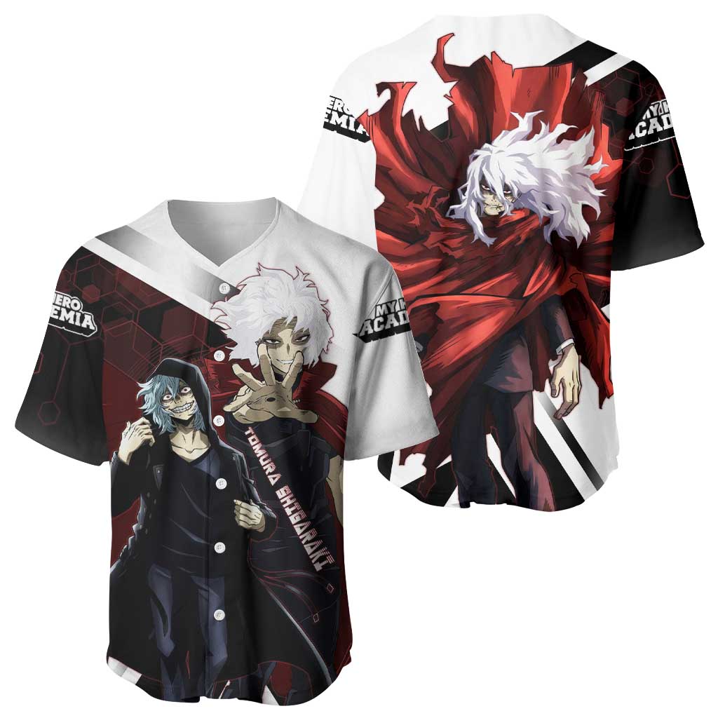 Tomura Shigaraki Dark Villain Red Baseball Jersey Tomura Shigaraki Dark Villain Red Baseball Jersey