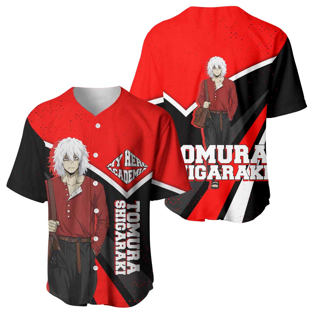 Tomura Shigaraki Grunge Baseball Jersey Tomura Shigaraki Grunge Baseball Jersey
