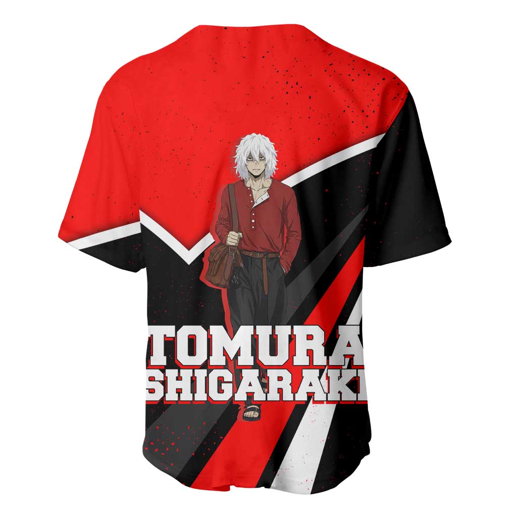 Tomura Shigaraki Grunge Baseball Jersey Tomura Shigaraki Grunge Baseball Jersey
