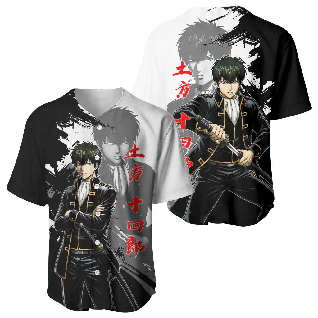 Toshiro Hijikata Dark Shinsengumi Ink Baseball Jersey Toshiro Hijikata Dark Shinsengumi Ink Baseball Jersey