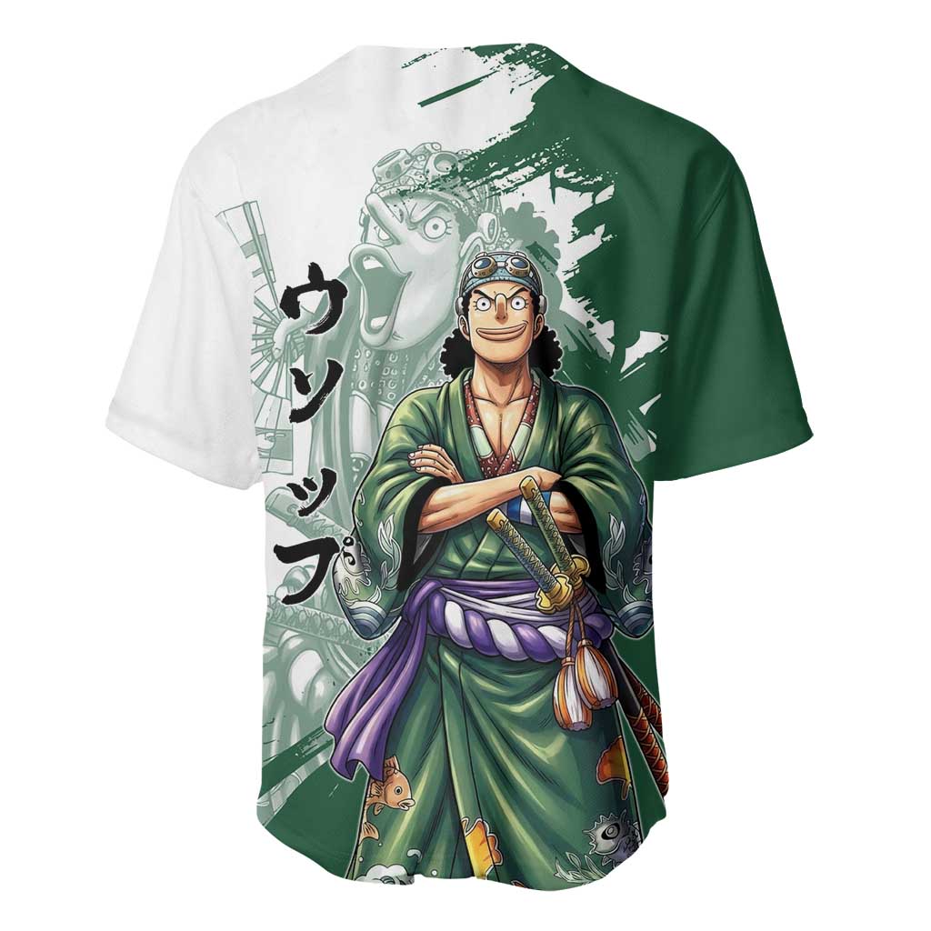 Usopp Wano Traditional Japanese Kimono Baseball Jersey Usopp Wano Traditional Japanese Kimono Baseball Jersey