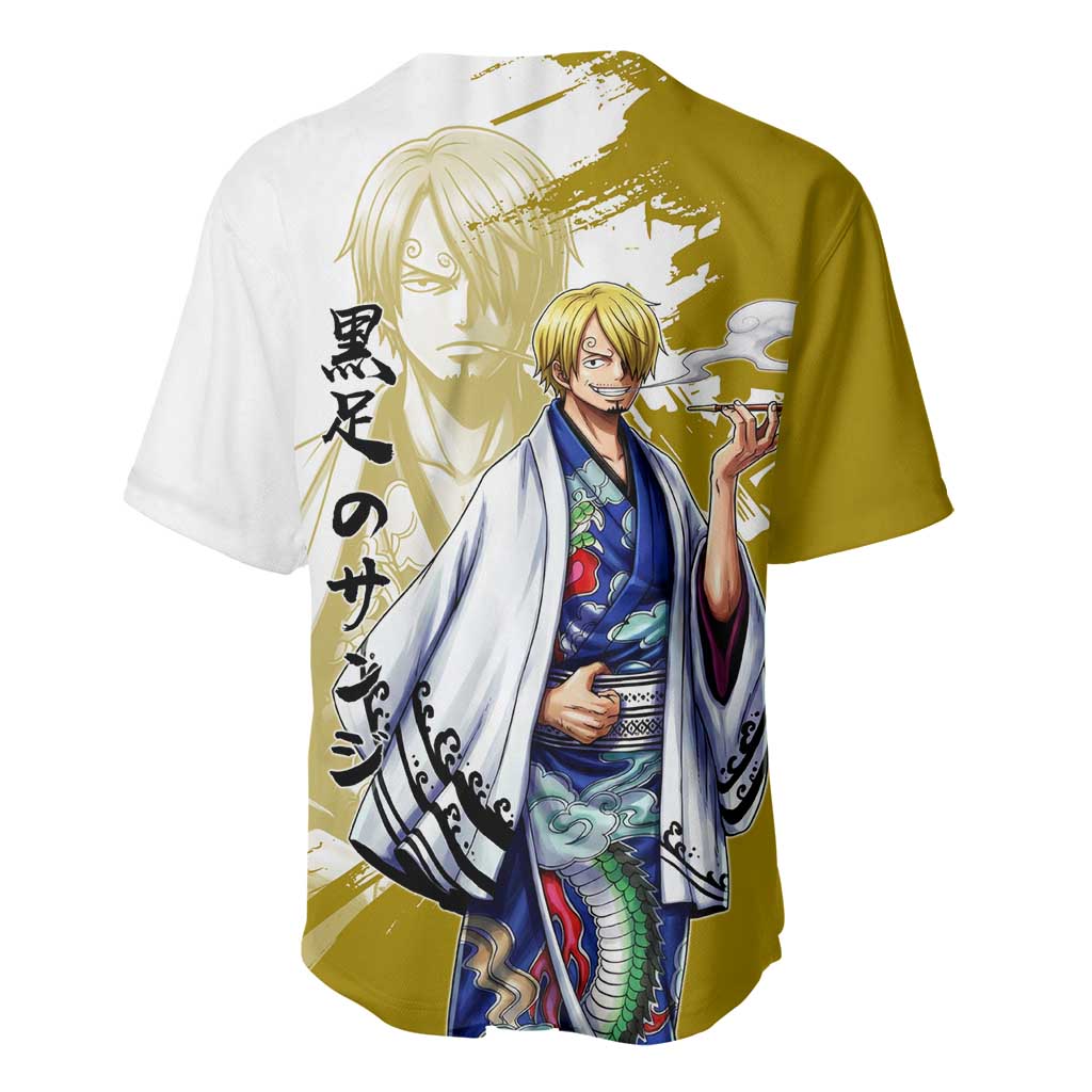 Vinsmoke Sanji Sanji Traditional Kimono Baseball Jersey Vinsmoke Sanji Sanji Traditional Kimono Baseball Jersey