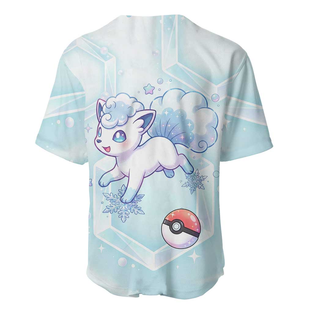 Vulpix Frosted Pastel Ice Baseball Jersey Vulpix Frosted Pastel Ice Baseball Jersey