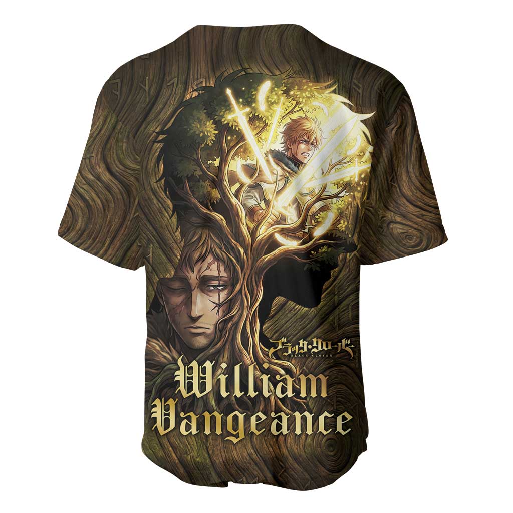 William Vangeance Enchanted Woodgrain Duality Baseball Jersey William Vangeance Enchanted Woodgrain Duality Baseball Jersey