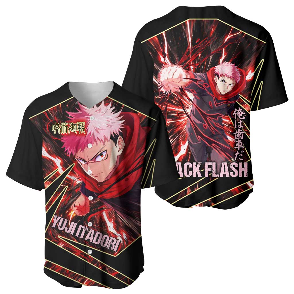 Yuji Itadori Dynamic Cursed Burst Baseball Jersey Yuji Itadori Dynamic Cursed Burst Baseball Jersey