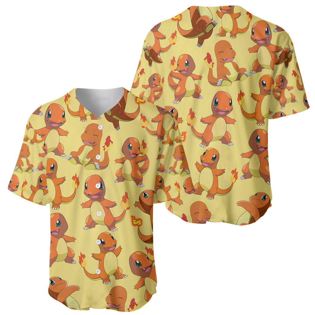 Charmander Baseball Jersey Charmander Baseball Jersey