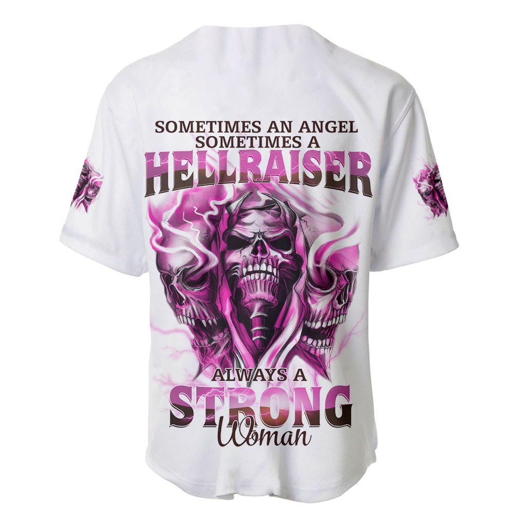 Always A Strong Women Skull Baseball Jersey Always A Strong Women Skull Baseball Jersey