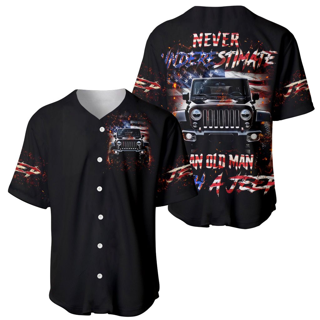 American Jeep_4 Baseball Jersey American Jeep_4 Baseball Jersey