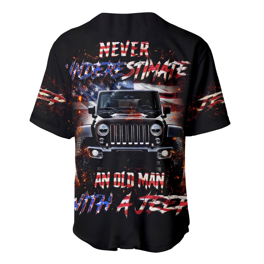American Jeep_4 Baseball Jersey American Jeep_4 Baseball Jersey