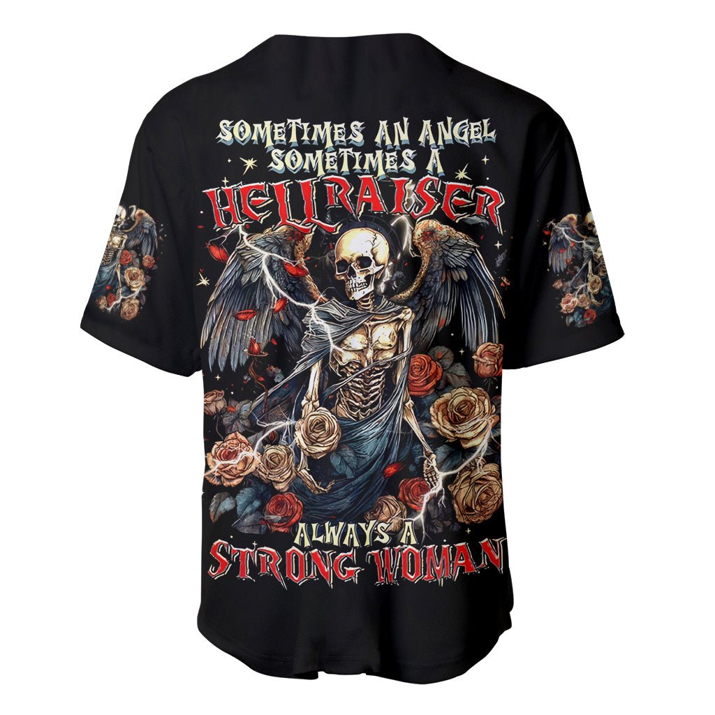 Angel Skull Sometimes An Angel Sometimes A Baseball Jersey Angel Skull Sometimes An Angel Sometimes A Baseball Jersey