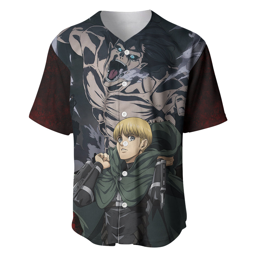 Armin Arlert Final Season Anime Attack On Baseball Jersey Armin Arlert Final Season Anime Attack On Baseball Jersey